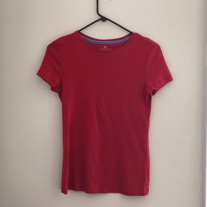 TALBOTS RED SHORT SLEEVED TOP